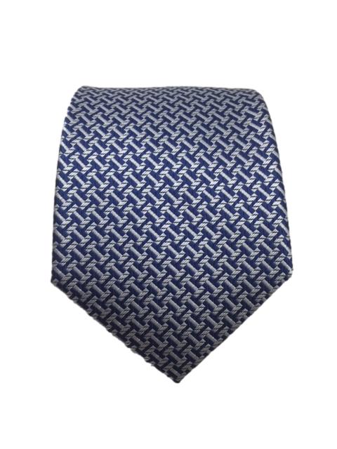 Silver and Navy Blue Geometric Men's Tie – GentlemanJoe