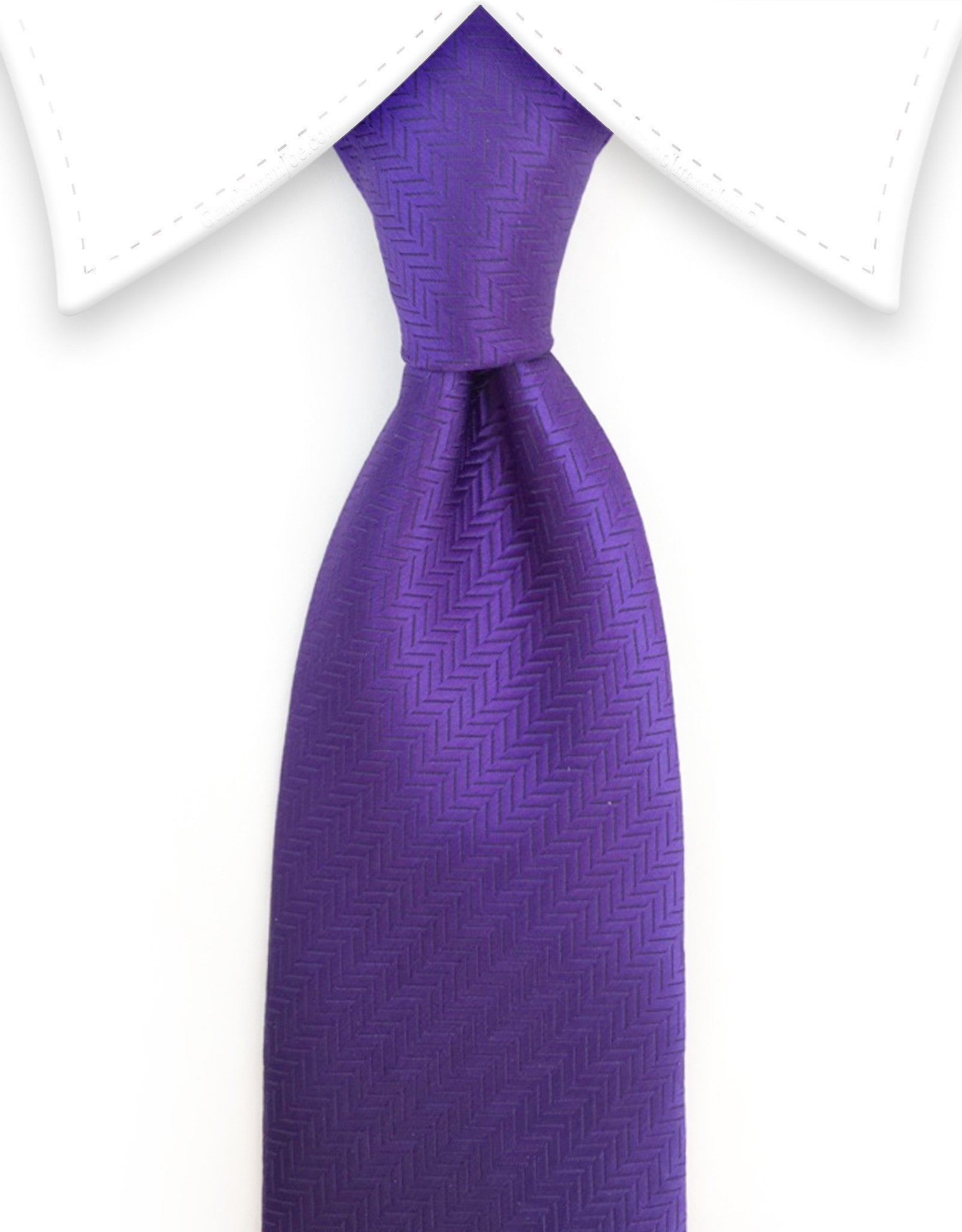 Violet Purple Herringbone Necktie – GentlemanJoe