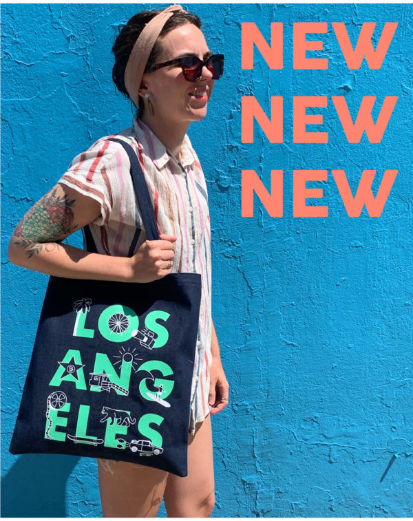 New Font Los Angeles Denim Tote