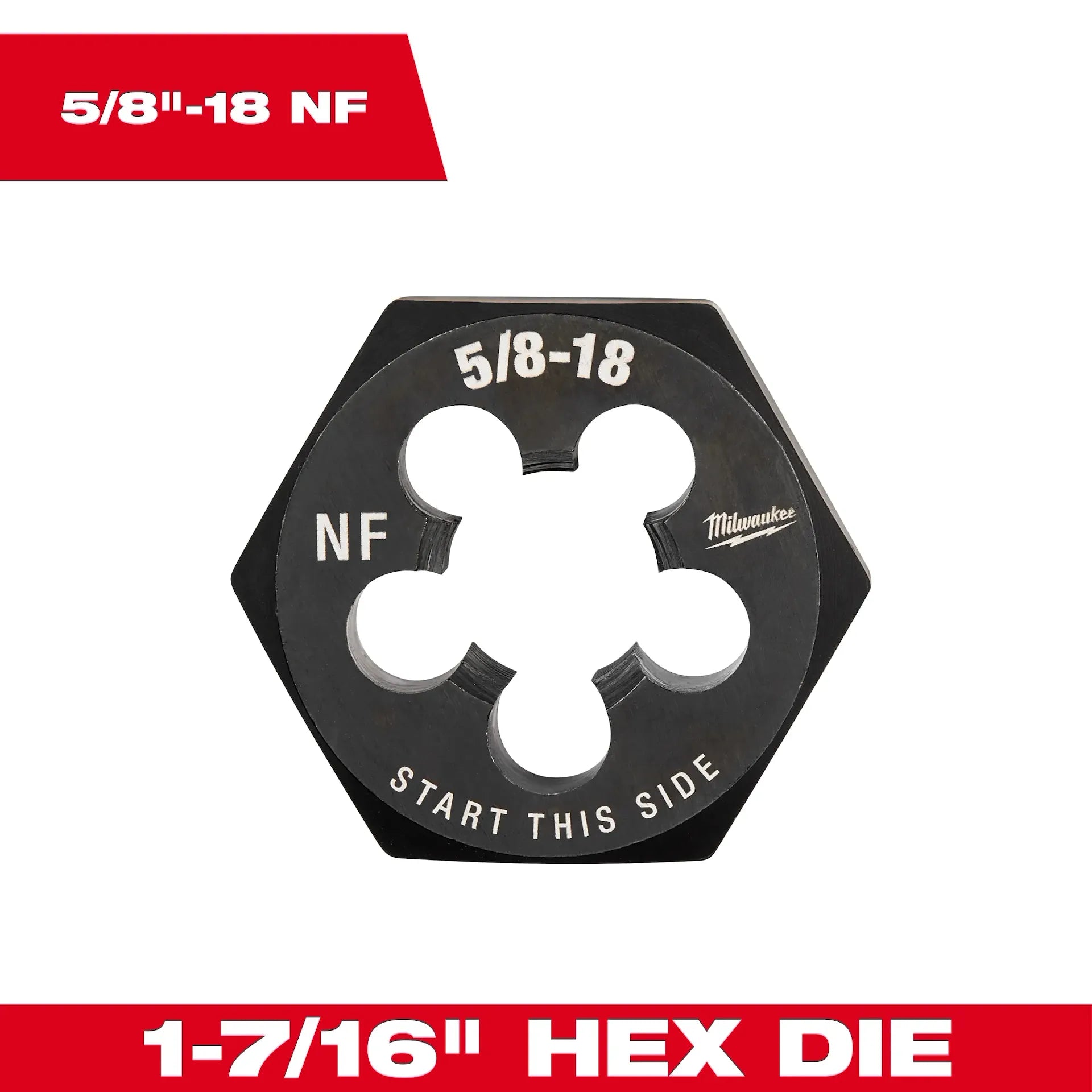 Milwaukee 1-7/16" Hex Threading Dies