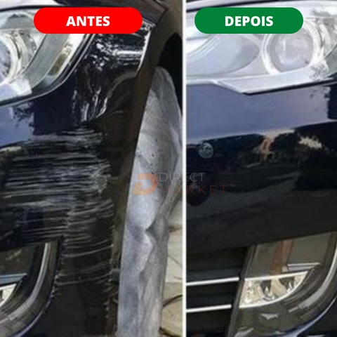 carro riscado antes e depois