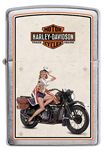 Zippo Harley-Davidson Motor Flag Emblem Street Chrome Pocket