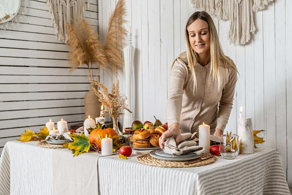 linen fall tablecloth