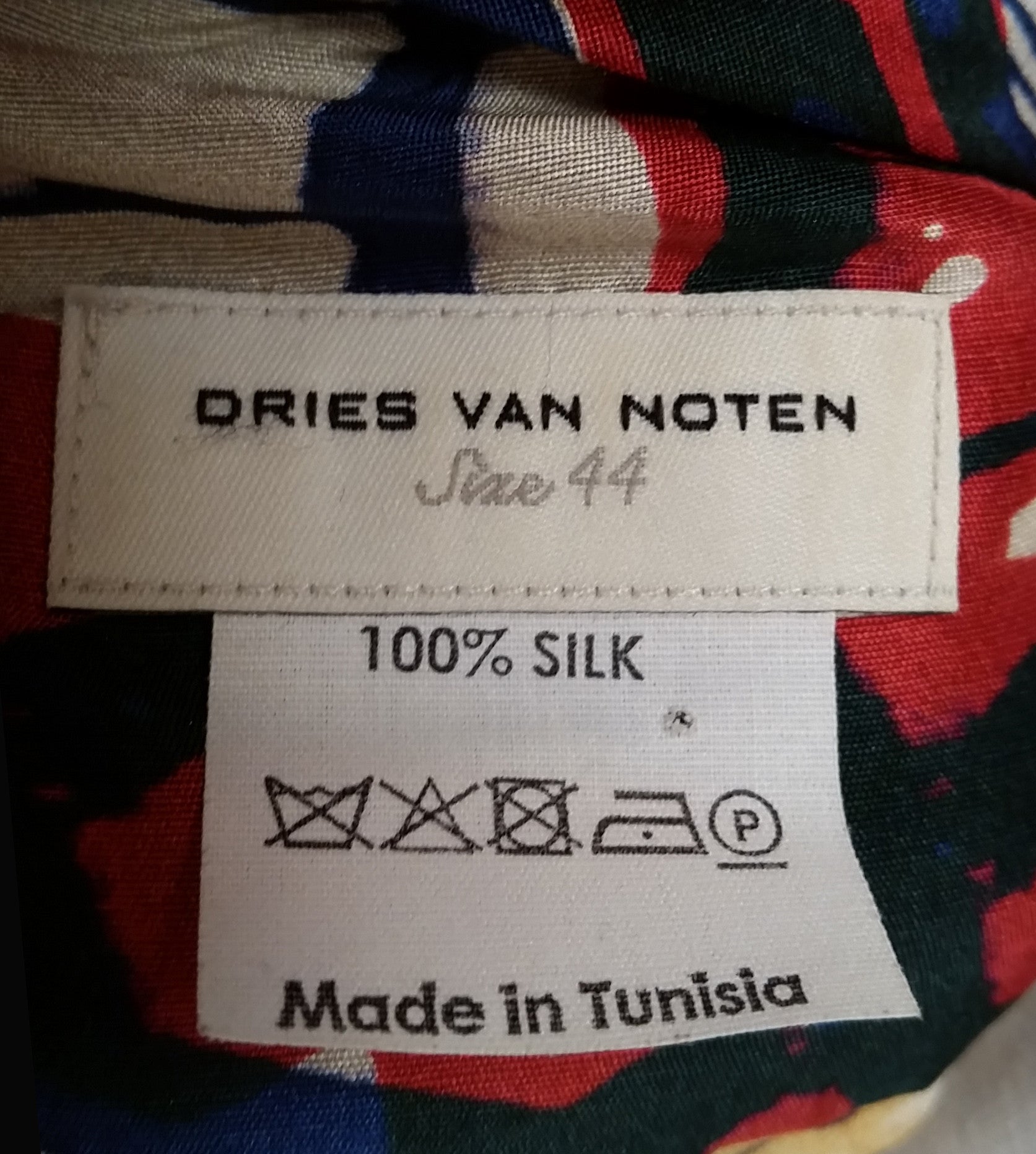 Multi Print Dries van Noten Silk Skirt - refashioner