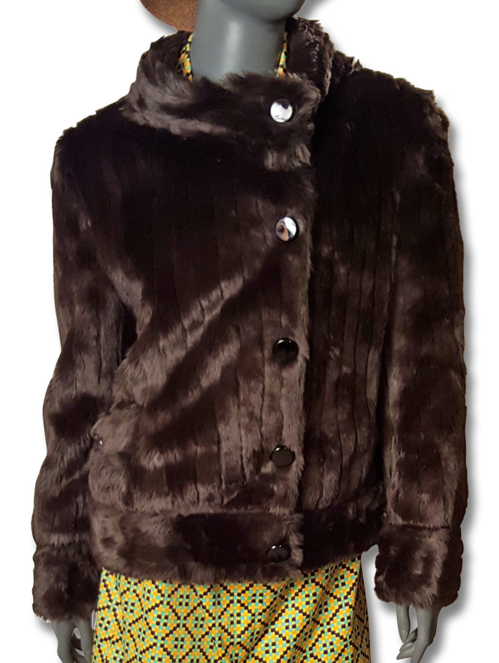 Marc Jacobs Faux Fur Jacket - refashioner