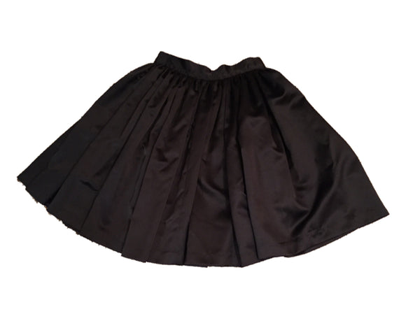 Scarlet Satin Gathered Skirt - refashioner