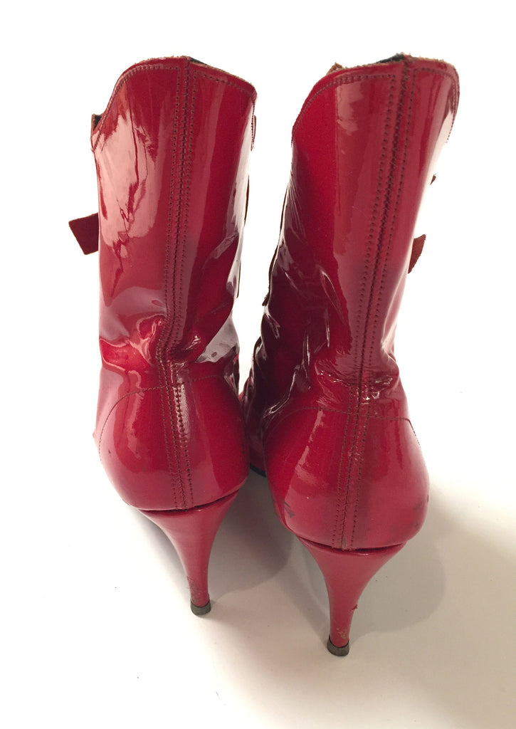 Red Patent Trash & Vaudeville Ankle Boot - refashioner