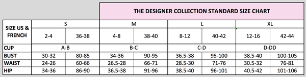 Oh Lala Cheri Size Chart 1