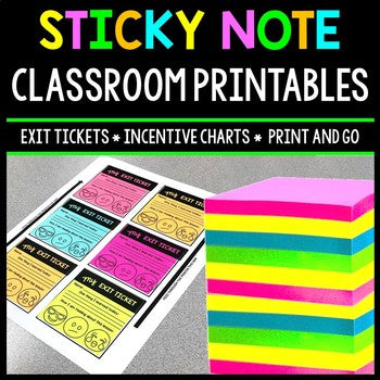 Printable Teacher Sticky Notes