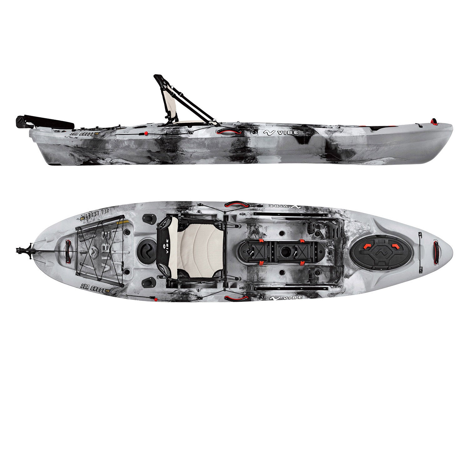 vibe sea ghost 110 kayak angler package