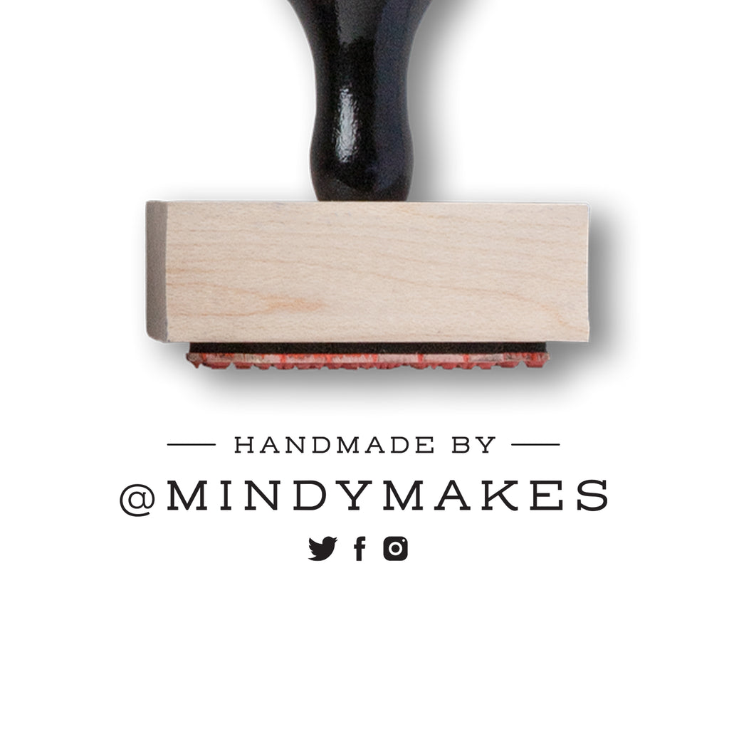 Wood Mounted - Custom Rubber Stamp — Modern Maker Stamps