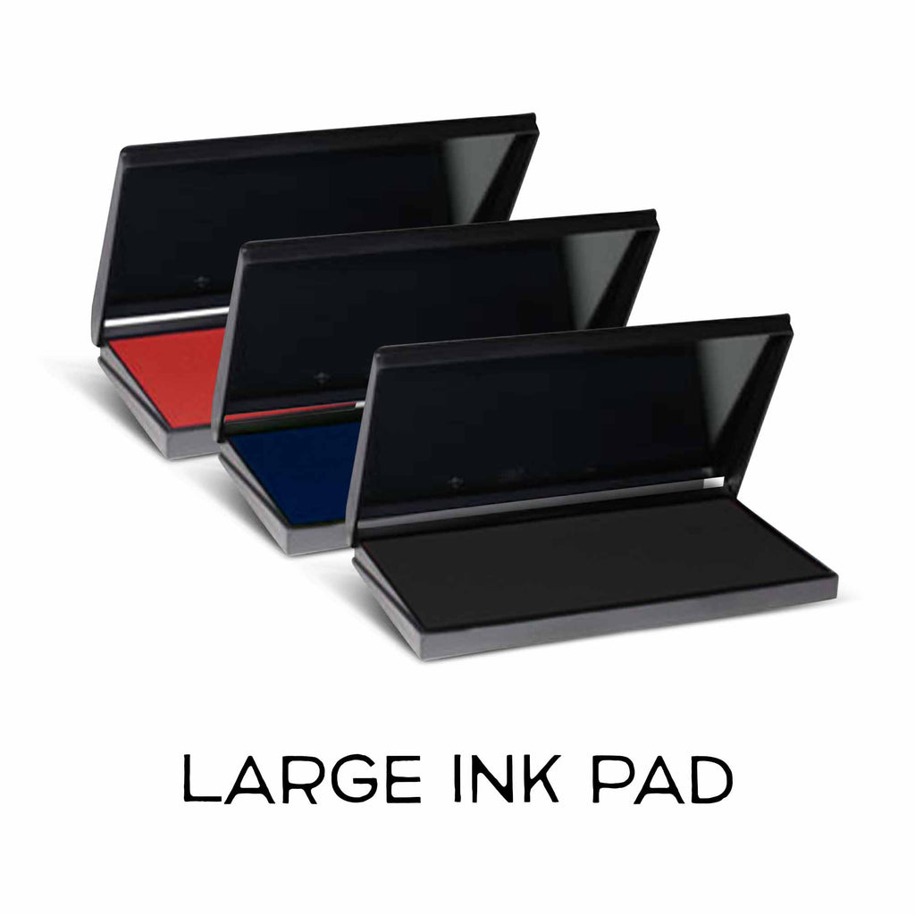 Extra Large Ink Pad, 3x 6 or 5x7 Stamp Pad, Large Ink Pad, Big Black Rubber  Stamp Pad, Large Pad, Blue, Red, Green for Custom Logo 