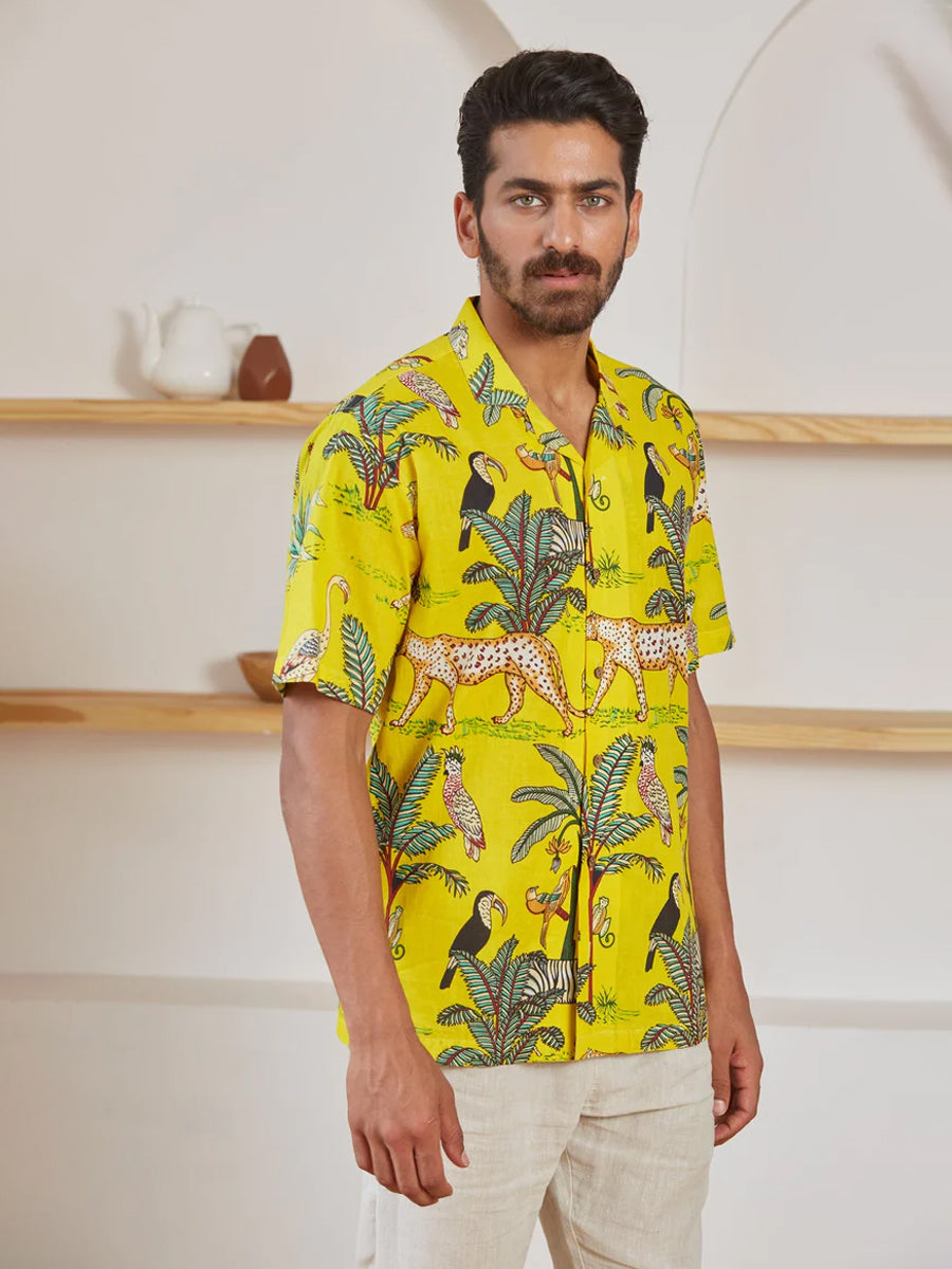 Van Print Shirt (Yellow)