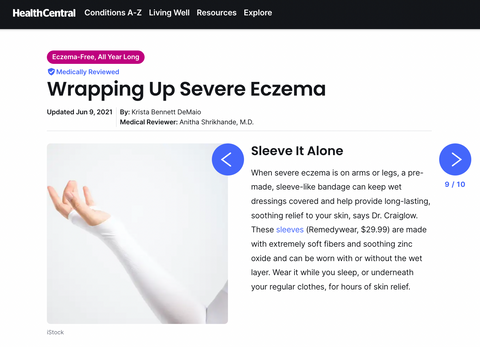 Wrapping up eczema