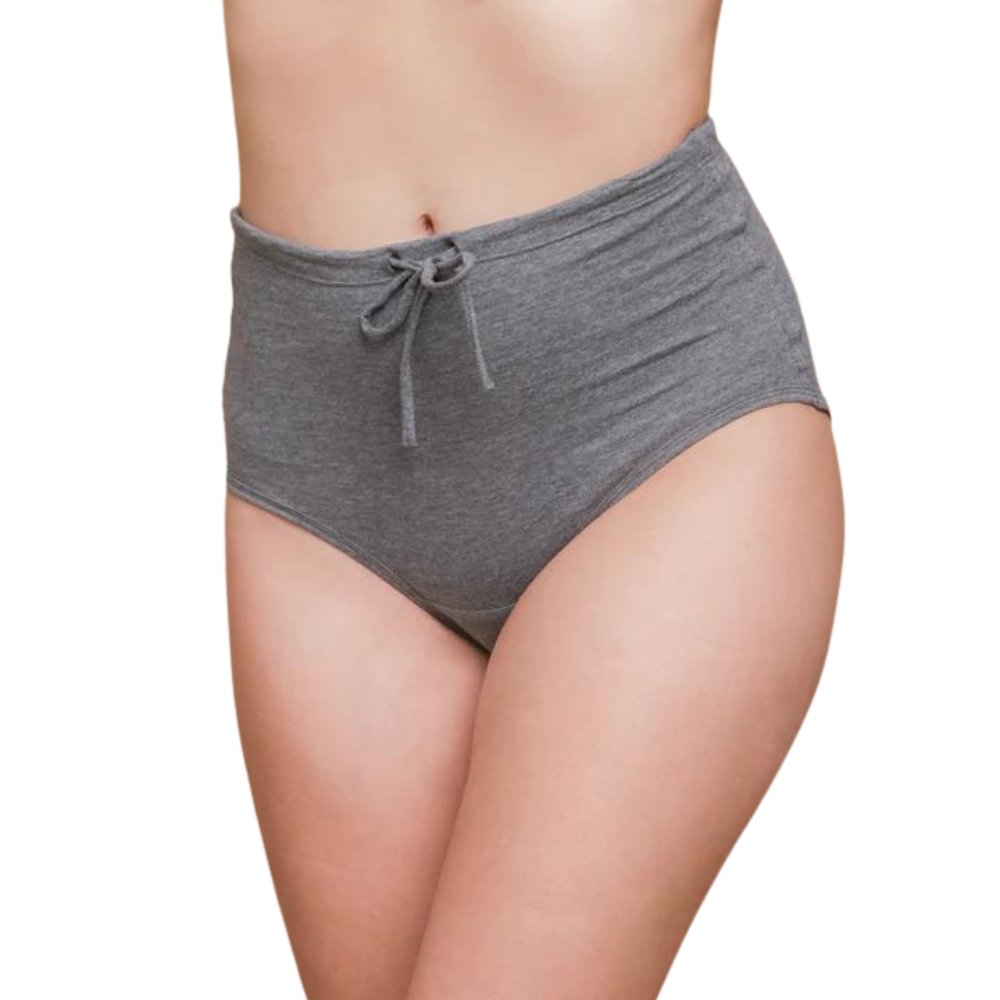 100% Organic Cotton Women's Latex Free Panties - High Cut Panty - 2 Pack