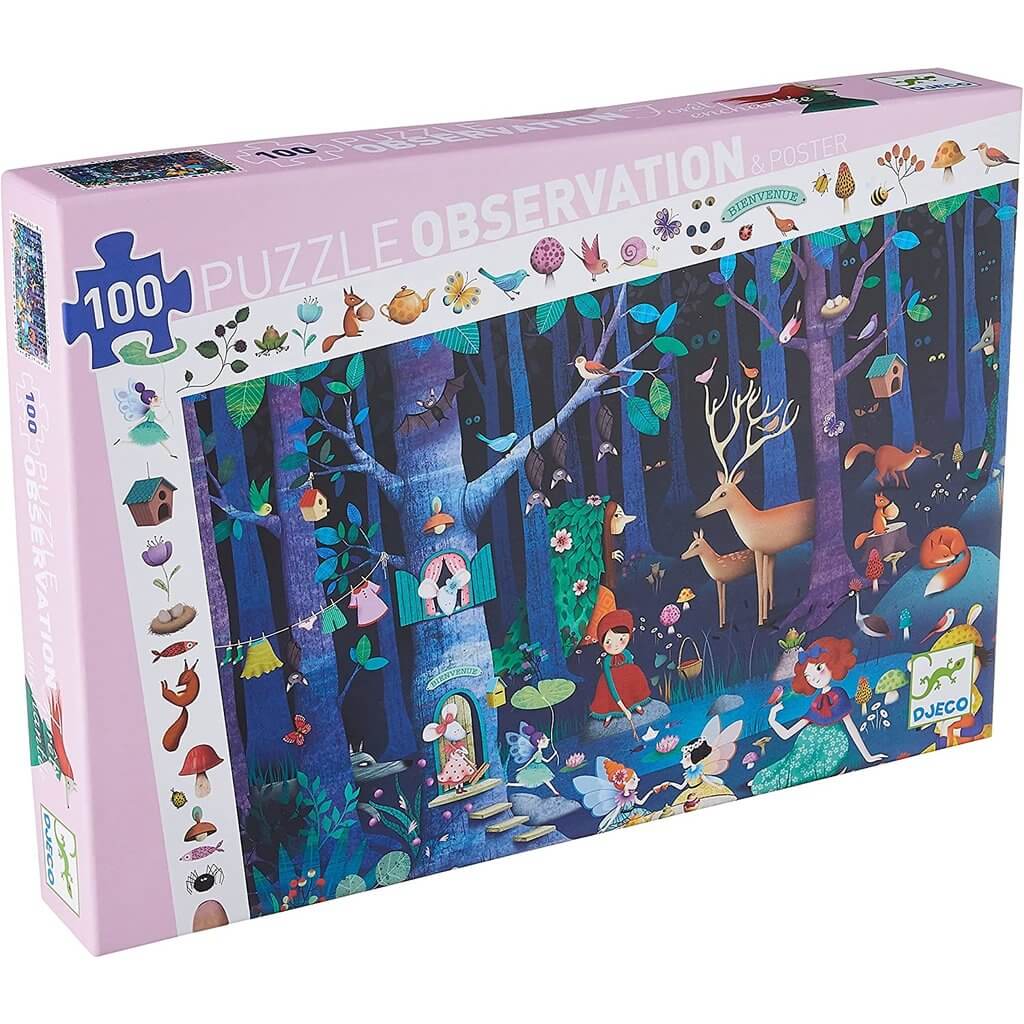 Observation Puzzle: Enchanted Forest 100 Piece Puzzle