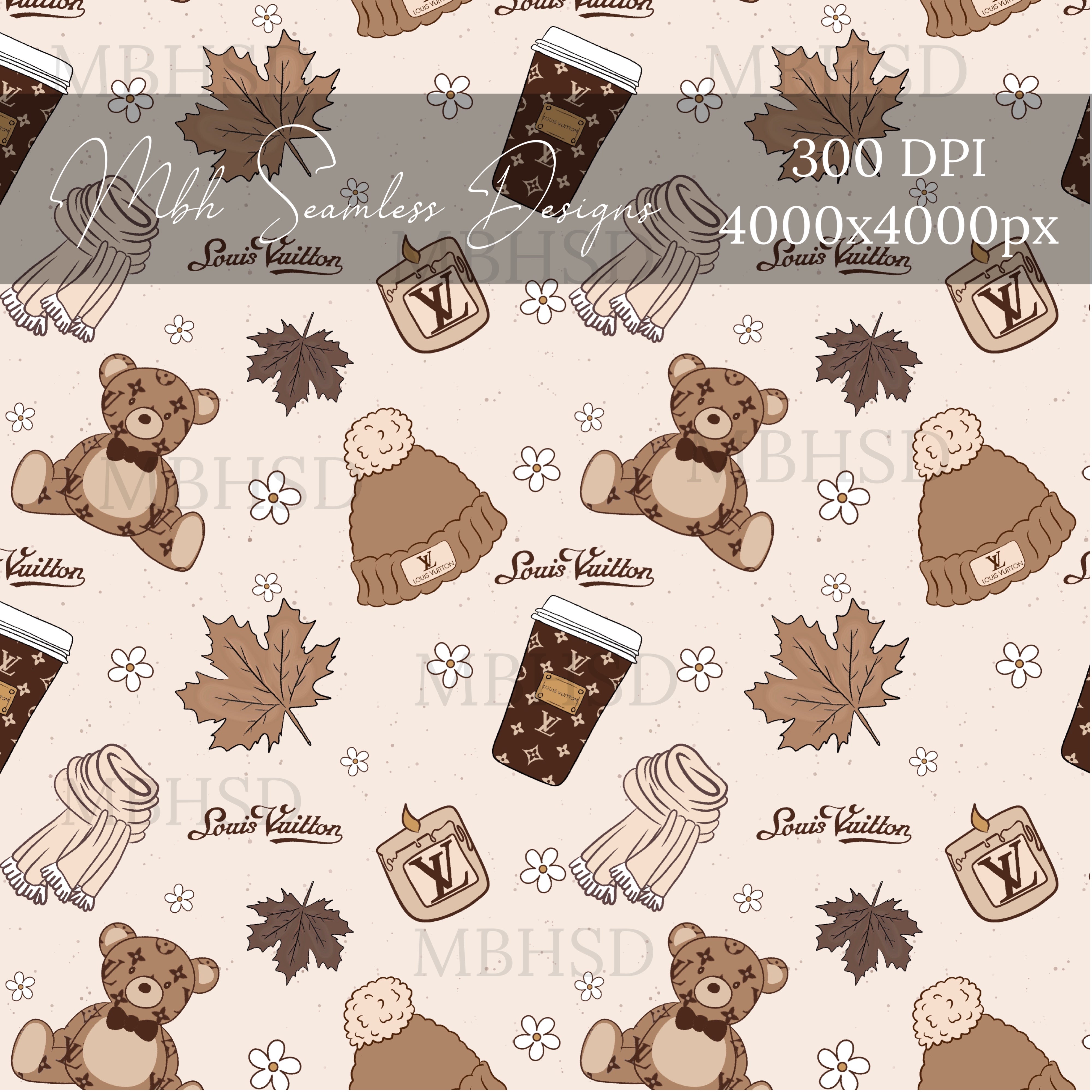 Boujee Cozy Fall Seamless Pattern