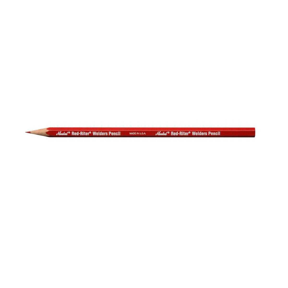Markal Silver-Streak Welder's Pencil, Silver Lead/Barrel, Dozen (96101)