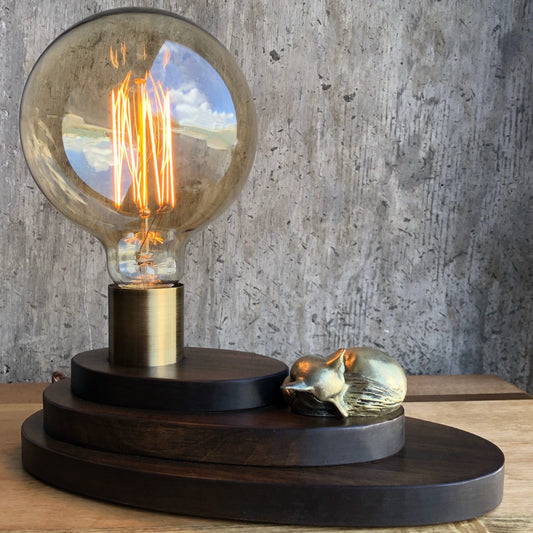 Mr Fox // Tall Brass Lamp – Luke Hobbs Design