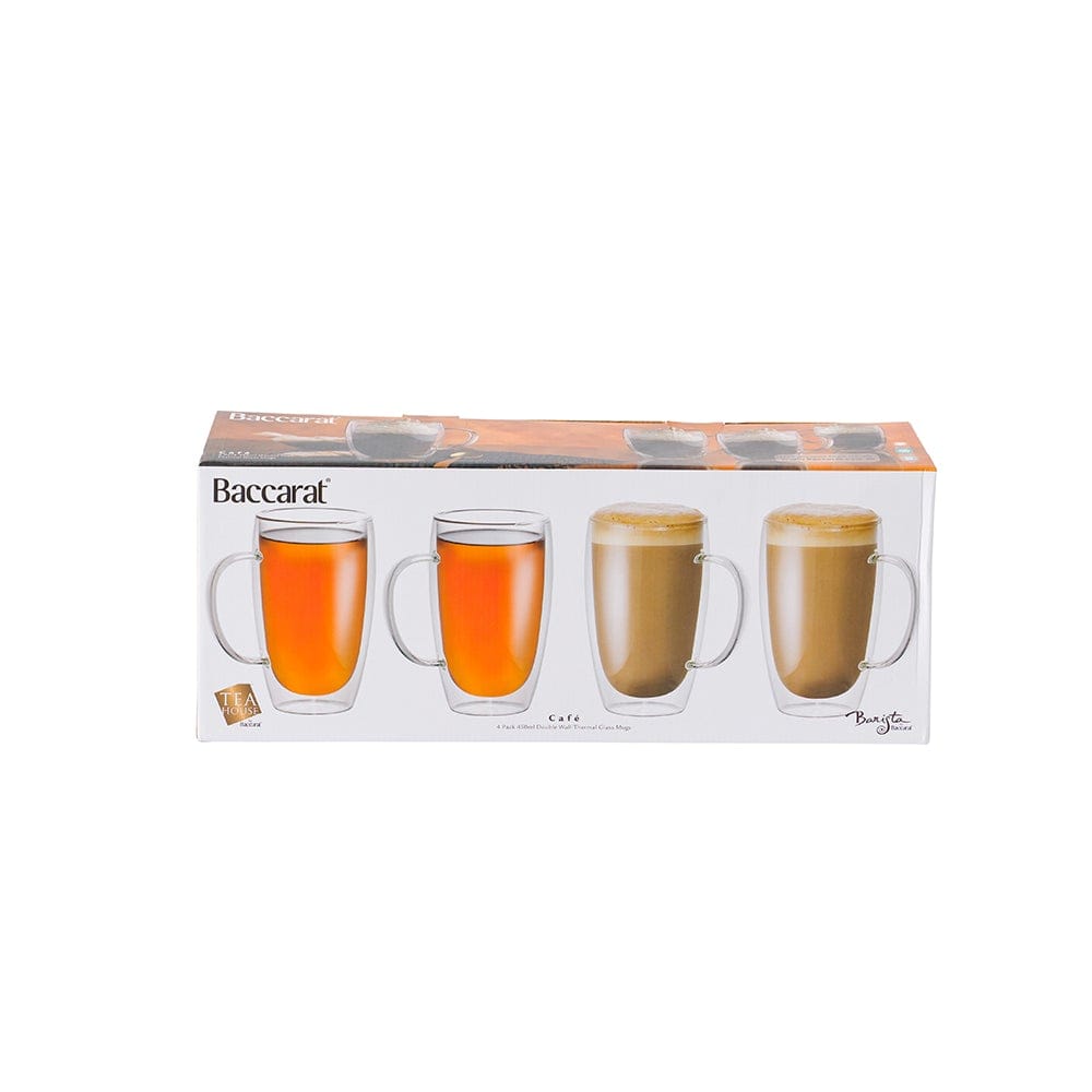 Baccarat Barista Cafe Double Wall Espresso Glass Set of 4 Si 1EA