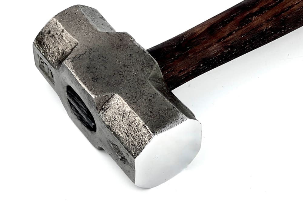 Double headed round hammer with round flat faces - Blacksmiths flat sledge hammer - StrictBlacksmith product image