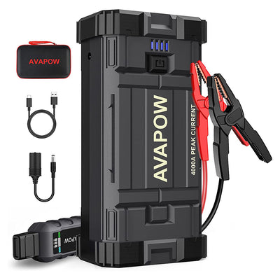 AVAPOW A07 Car Battery Jump Starter 1500A Peak Battery Capacity