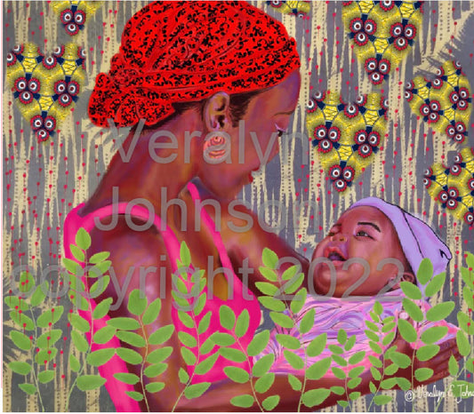African Motherhood Prisma Color Pencil Original –