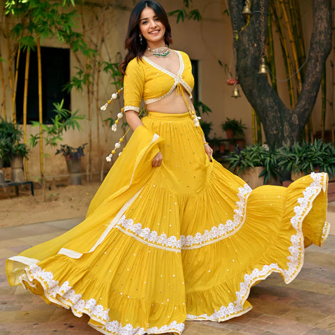 Dress idea for haldi ceremony online