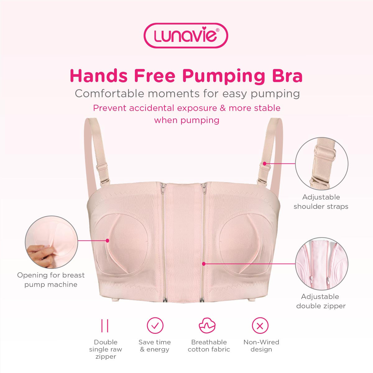 Lunavie Hands Free Pumping Bra – Lunavie Malaysia