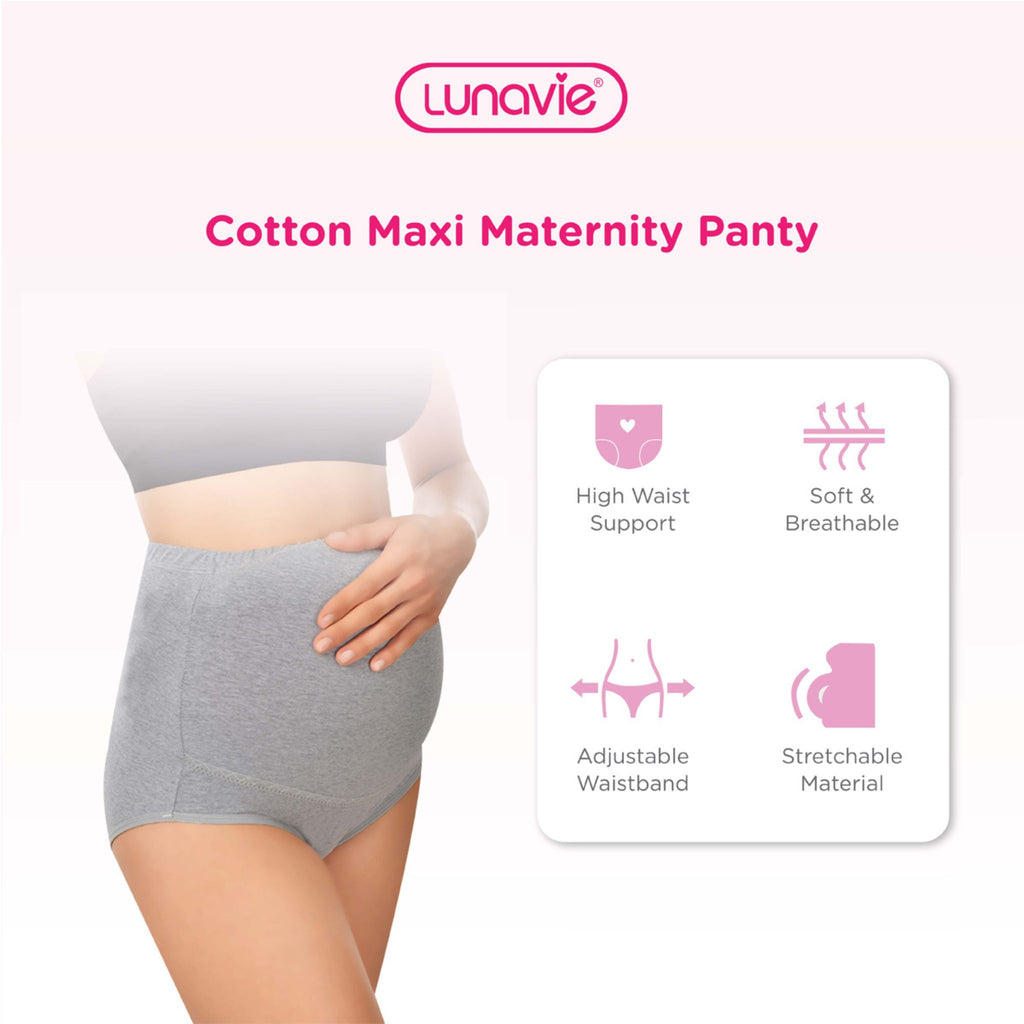 Cotton Maternity Panties High Waist Adjustable Belly Protective