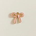 Gold pink bow