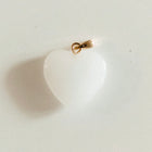 Gold white pearl heart