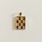 Large gold checkered rectangle