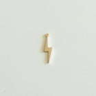 Small flat gold lightning bolt