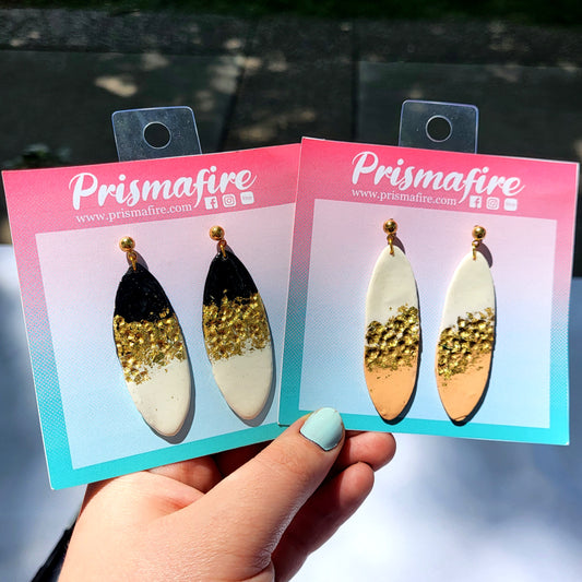 Autumn Leaf Polymer Clay Earrings – prismafire