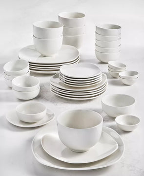 Inspiration by Denmark Soft Square 42 Pc. Dinnerware Set, for 6