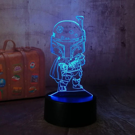 Universal - Star Wars BB8 3D LED lumineuse Lampe de bureau pour chambre  d'enfant Acrylique(Le noir) - Lampes à poser - Rue du Commerce