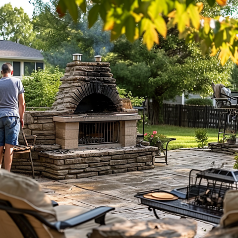 Outdoor wood fired Pizza Oven