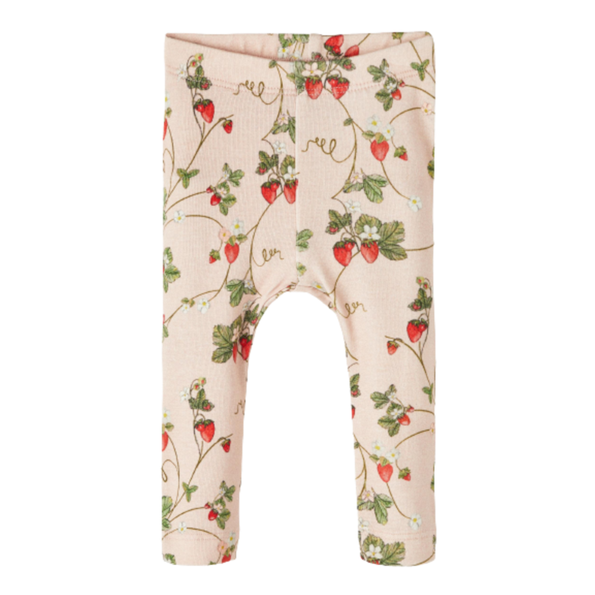 Name it Leggins - Jascha - Skovjordbær - Rose Smoke str. 56