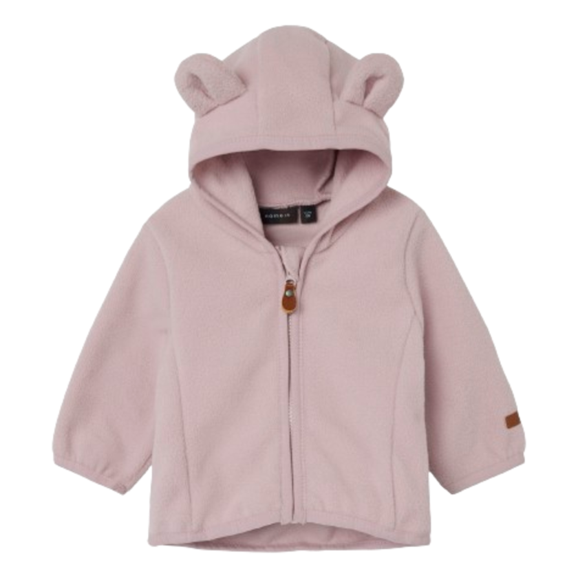 9: Name it Babyjakke i Fleece - Meeko - Burnished Lilac str. 56