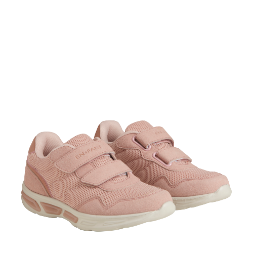 En Fant Letvægts Sneakers med Velcro og lys  Misty Rose str. 29