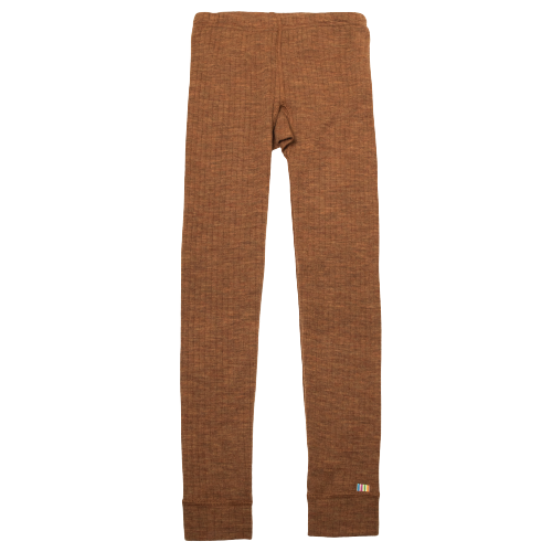 Joha leggings i uld - Caramel melange