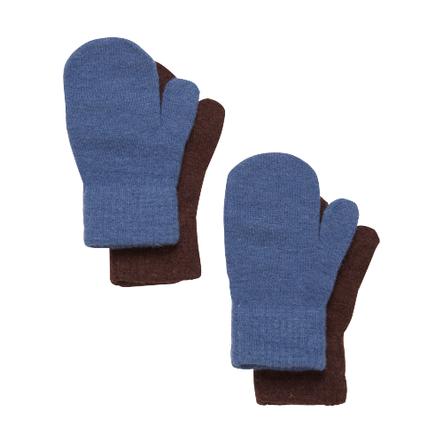 Celavi Magic Mittens 2-pack - China Blue str. 3-6år