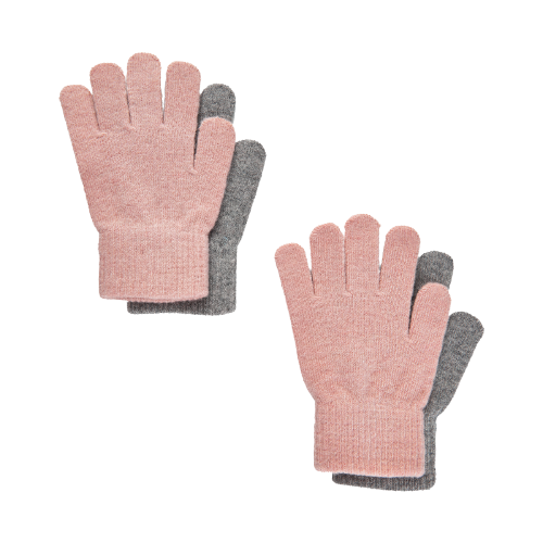 #2 - Celavi Magic Gloves 2-pack - Misty Rose str. 1-2år