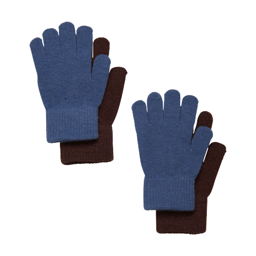 Celavi Magic Gloves 2-pack - China Blue str. 3-6år