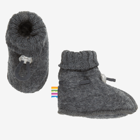 Joha Booties i uld - Coke Melange str. 60 (56/62)