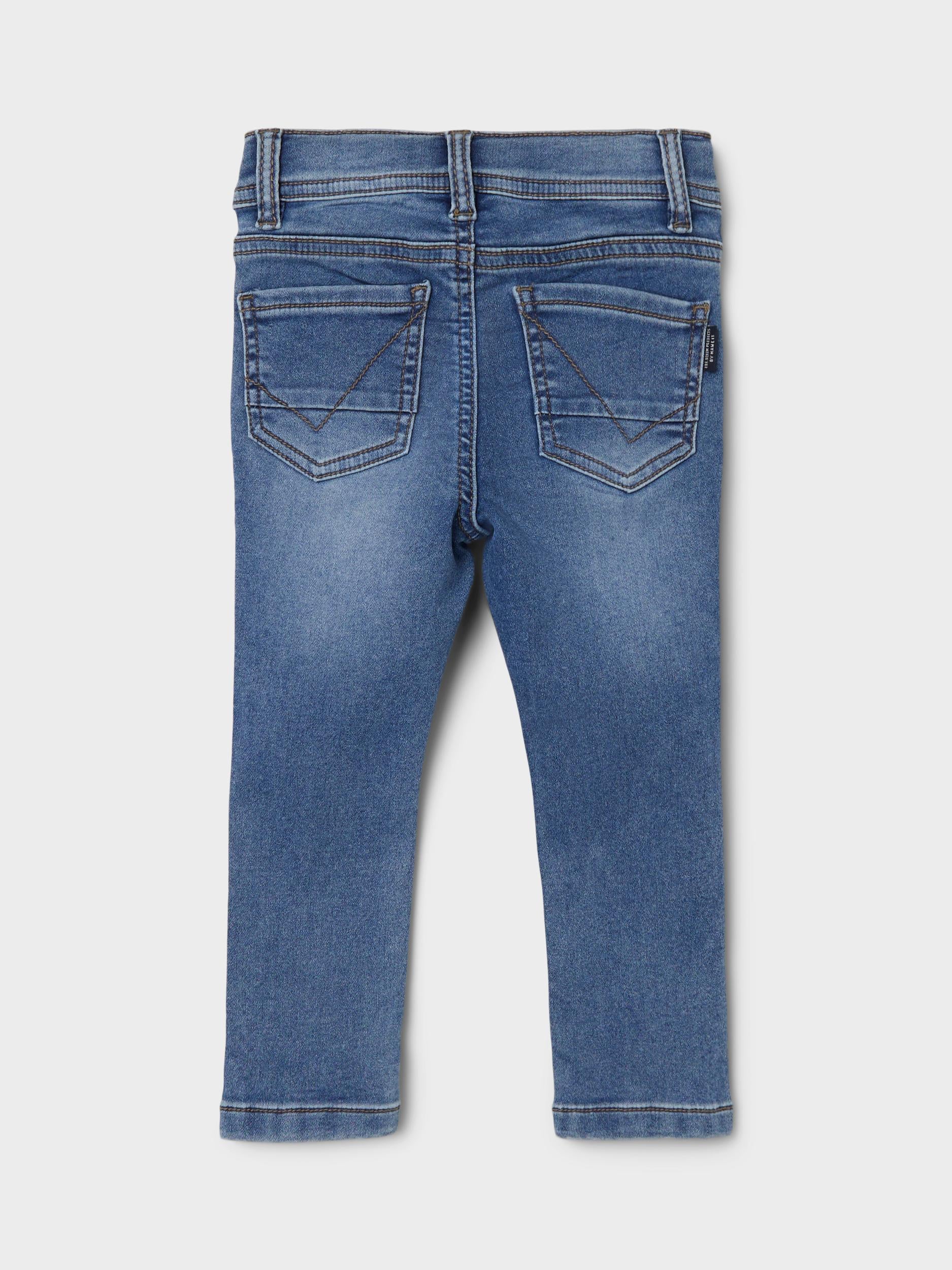 Name jeans med stræk Medium blue denim -