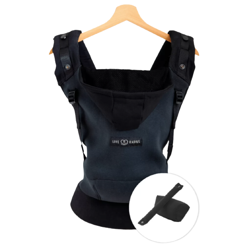 Love Radius Bæresele Inkl. Babyindsats  Hoodie Carrier  Forest Black