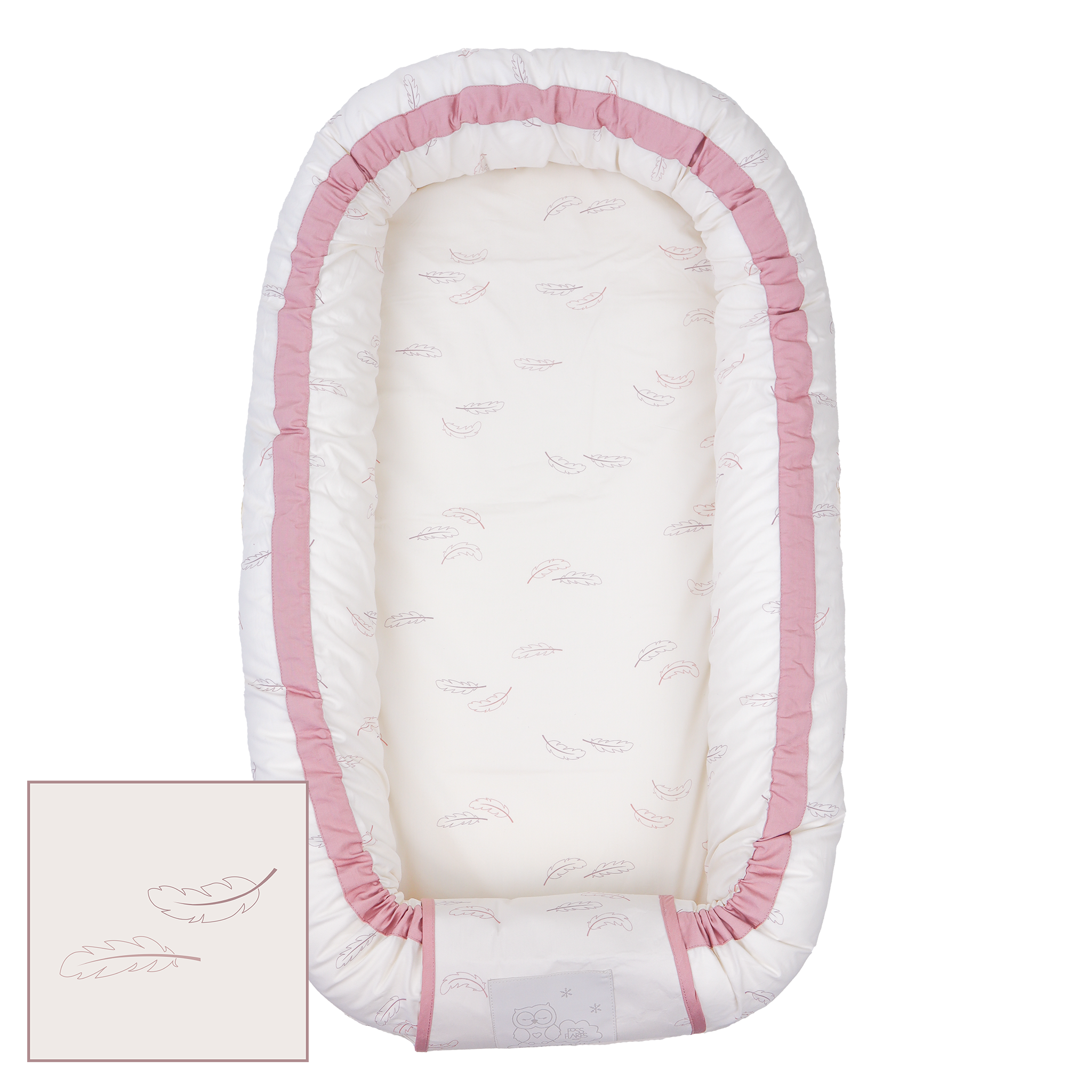 Babynest Botanical Baby nest - Misty Rose