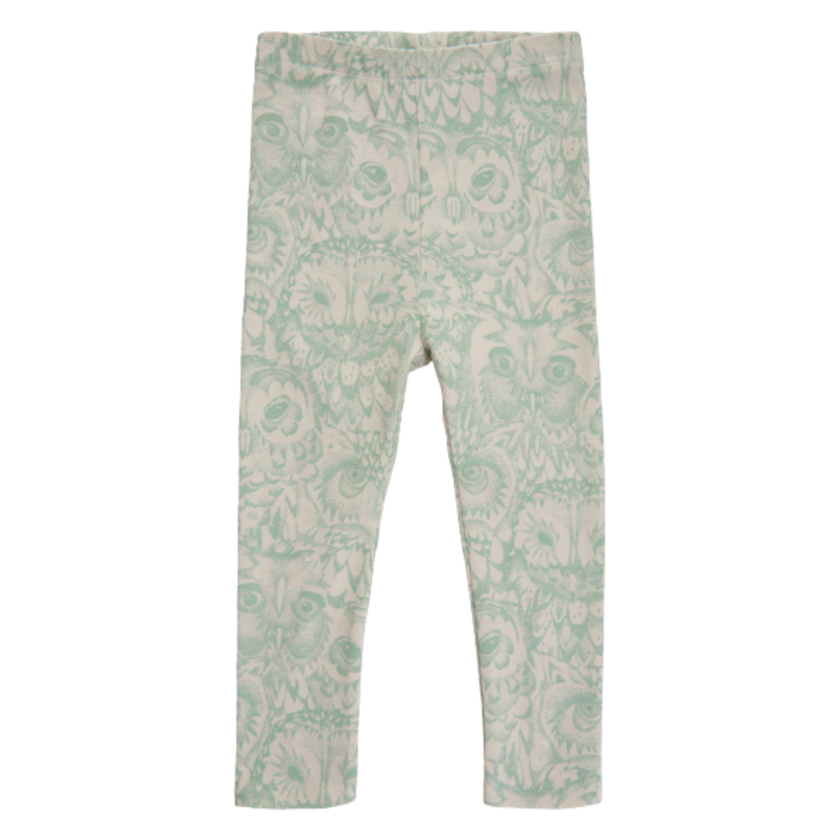 Soft Gallery Pastel owl Leggings - Harbor Gray str. 74 / 9 mdr